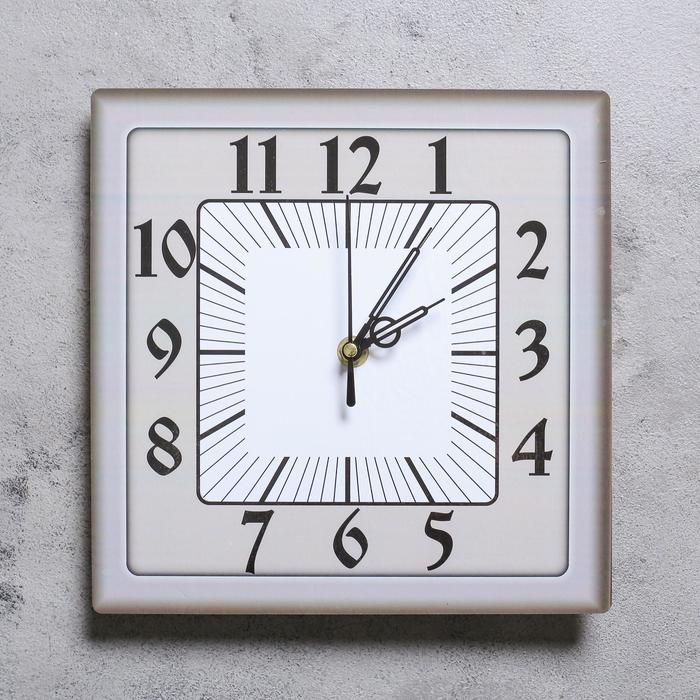 Часы настенные, серия: Классика, дискретный ход, 23.5 х 23.5 см, микс часы настенные серия классика джулия дискретный ход d 40 см