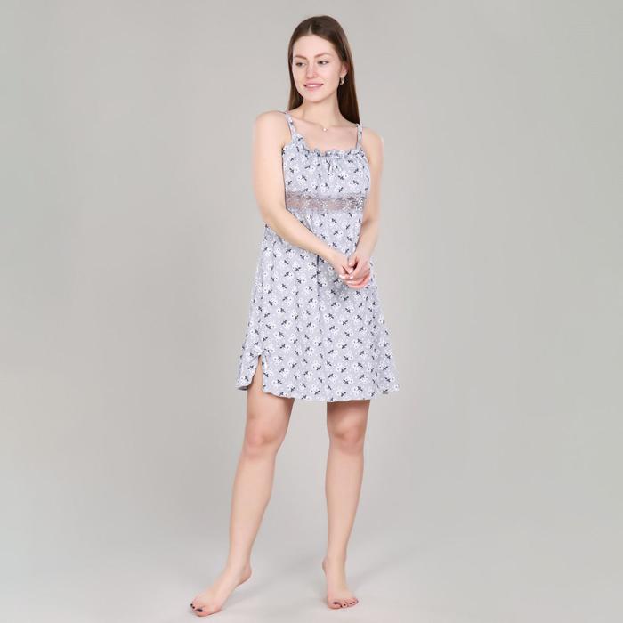 Сорочка женская цвет серый размер 54 617₽