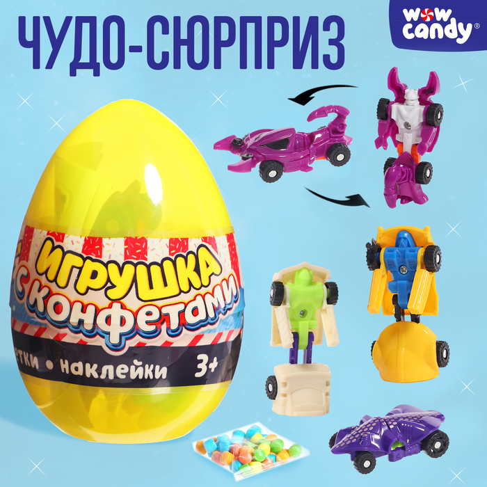 Игрушка в яйце «Чудо-сюрприз: Трансформеры», МИКС игрушка сюрприз чудо девочка в стакане микс