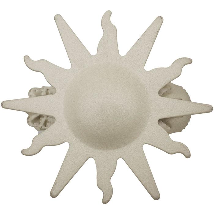 Клипса для штор на защёлке «Солнце», 85 × 85 мм, цвет светло-бежевый