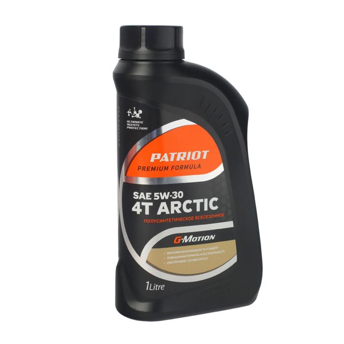 фото Масло полусинтетическое patriot g-motion 5w30, 4т, arctic, 1л