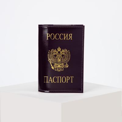 Обложка для паспорта, цвет фиолетовый