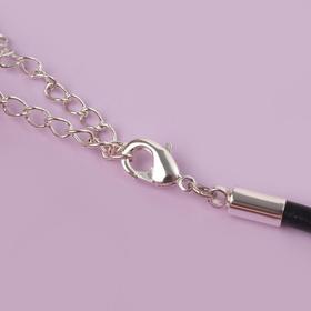 

Кулон на шнурке "Яркость" зёрнышко, цвет жёлто-зелёный в серебре ,L=42см