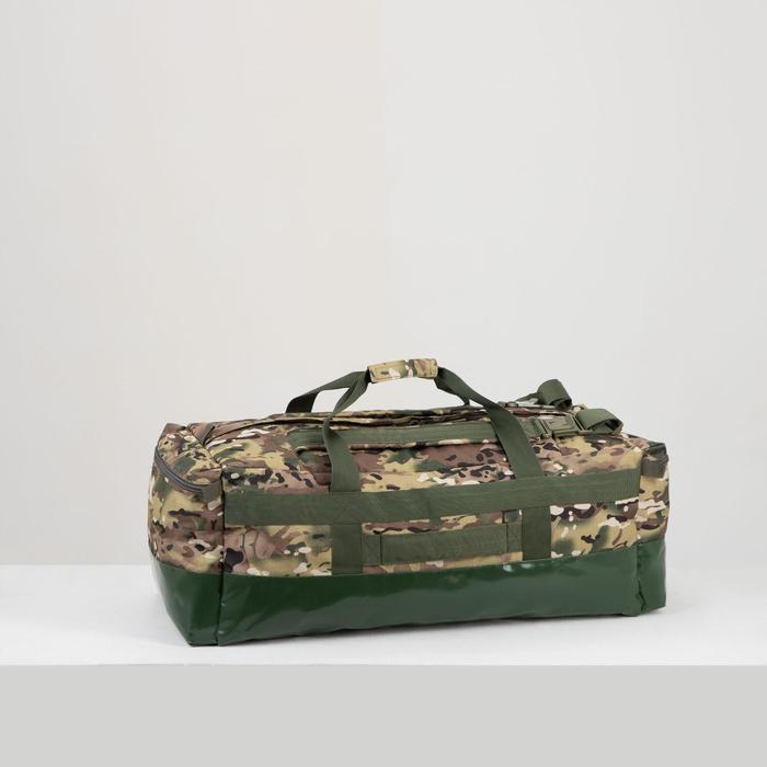 фото Сумка-рюкзак, 100 л, отдел на молнии, 2 наружных кармана, цвет камуфляж huntsman