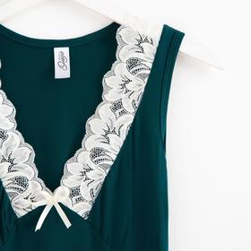 

Костюм женский (майка, шорты) цвет изумруд, размер 52