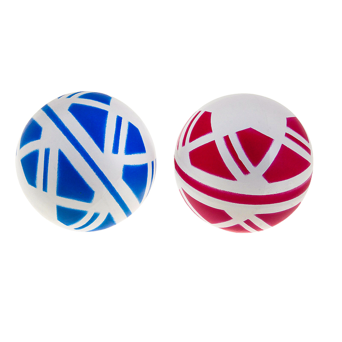 Мяч диаметр 125 мм лакированный в мешке, цвета МИКС