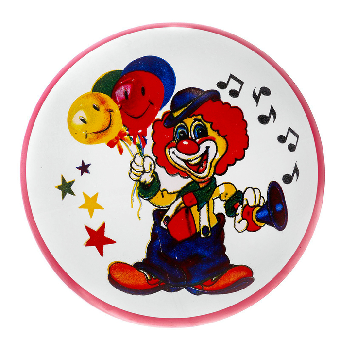 Мяч с рисунком лакированный, цвета МИКС