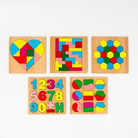 Детская развивающая игра «Рамка вкладыш» 15×15×1 см, МИКС от Сима-ленд