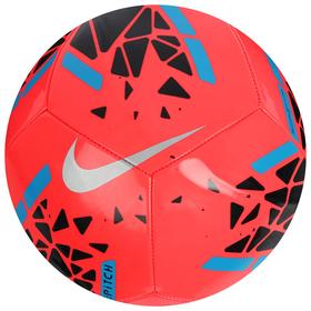 

Мяч футбольный NIKE Pitch, размер 5, 12 п,гл.ТПУ, бутиловая камера, машинная сшивка, цвет красный/чёрный