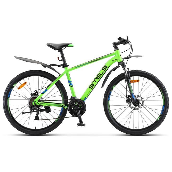 Велосипед 26 Stels Navigator-640 MD, V010, цвет зеленый, размер 19 велосипед 26 stels navigator 640 d v010 цвет антрацитовый зелёный размер 14 5