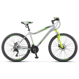 

Велосипед 26" Stels Miss-5000 MD, K010, цвет серебристый/салатовый, размер 18"