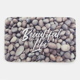 

Набор ковриков для ванной Этель "Beautiful life" 2 шт, 80х50 см, 50х40 см, велюр