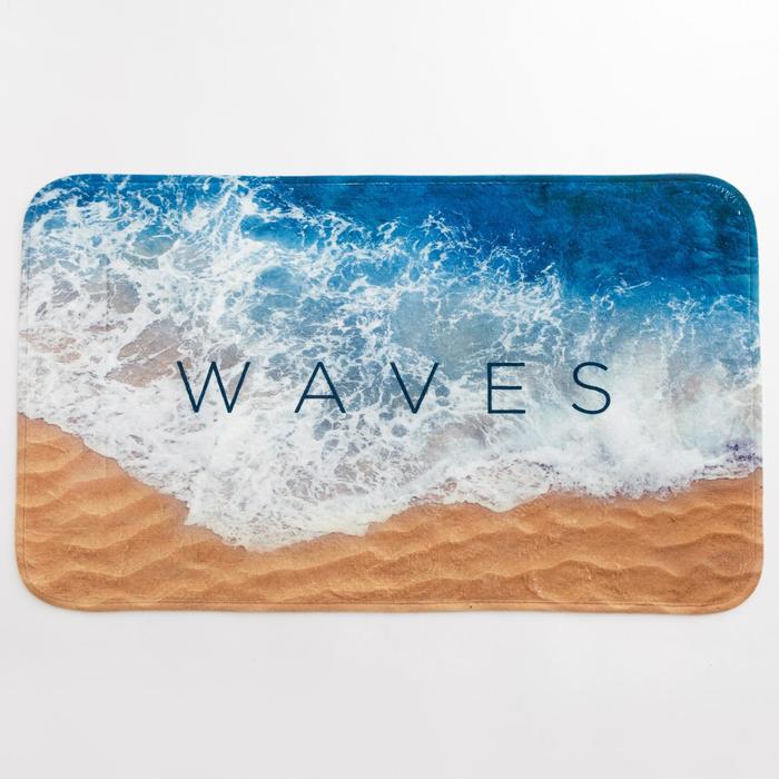 Коврик для ванной Этель Waves 80х50 см велюр 439₽