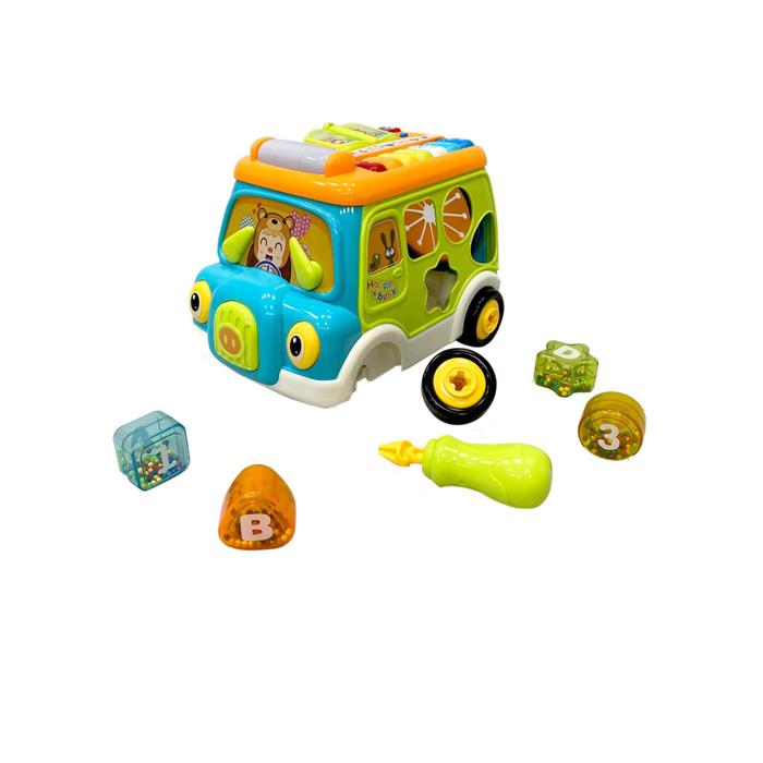 развивающий игровой центр everflo luck blue Развивающий игровой центр Everflo Baby bus