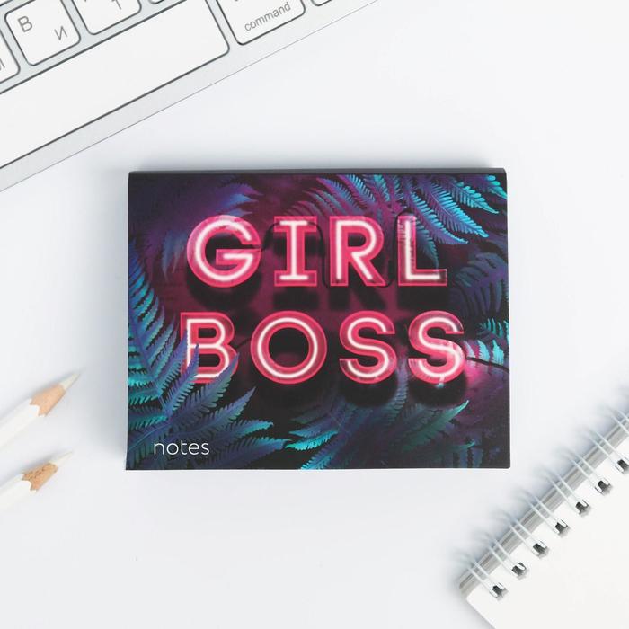 

Блок бумаги для записей Girl boss, отрывные листы, 180 л.