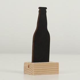

Меловой ценник на подставке "Бутылка", формат А7 (10.5×7.5 см)