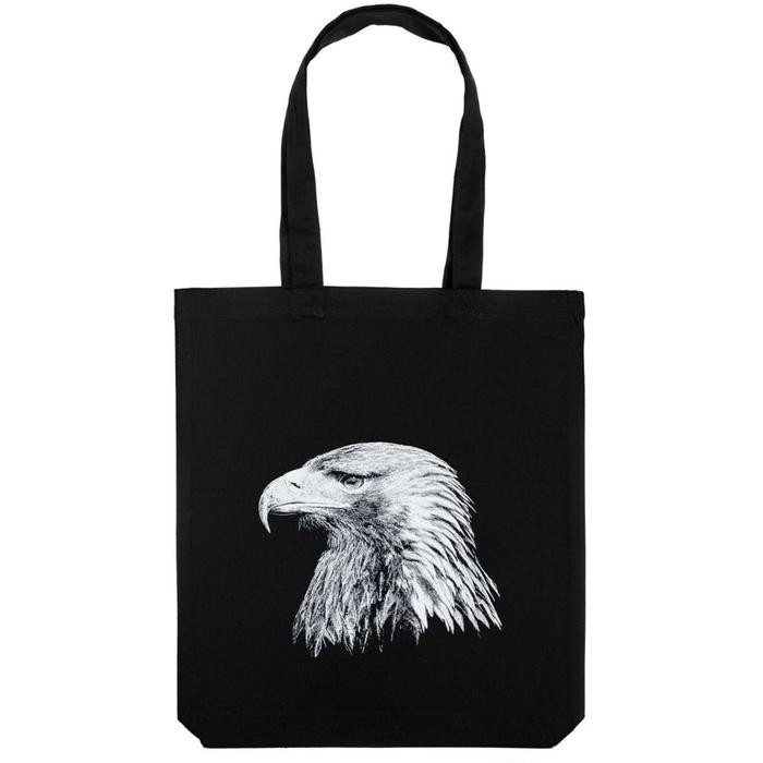 

Холщовая сумка Like an Eagle черная, 35х38х6 см, ручки: 54х2,5 см