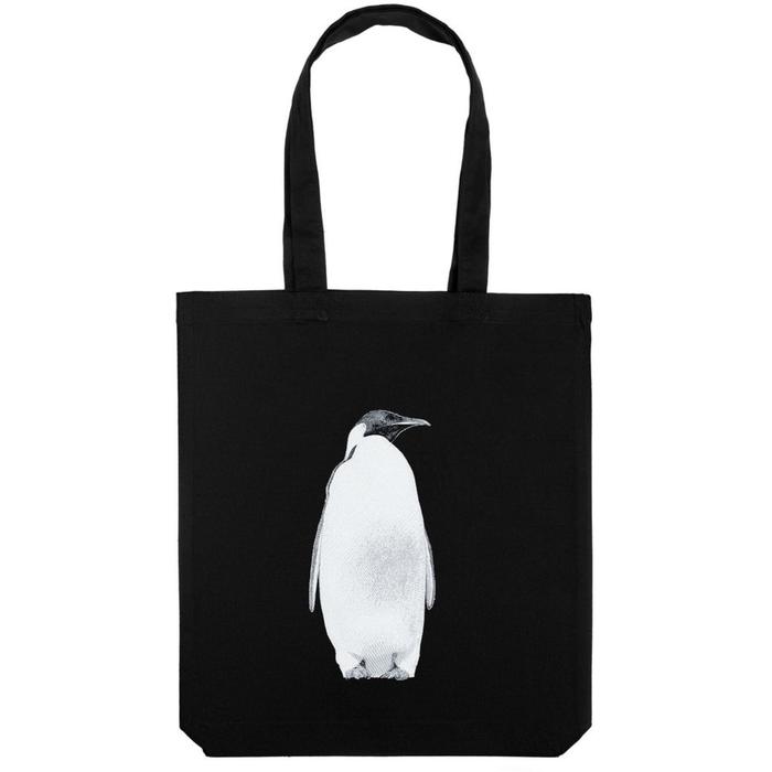 

Холщовая сумка Like a Penguin черная, 35х38х6 см, ручки: 54х2,5 см