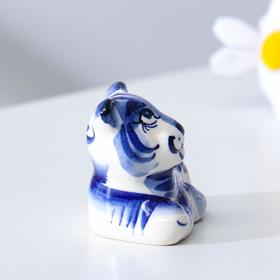 

Сувенир Тигр "Ник", 7,5 см, гжель