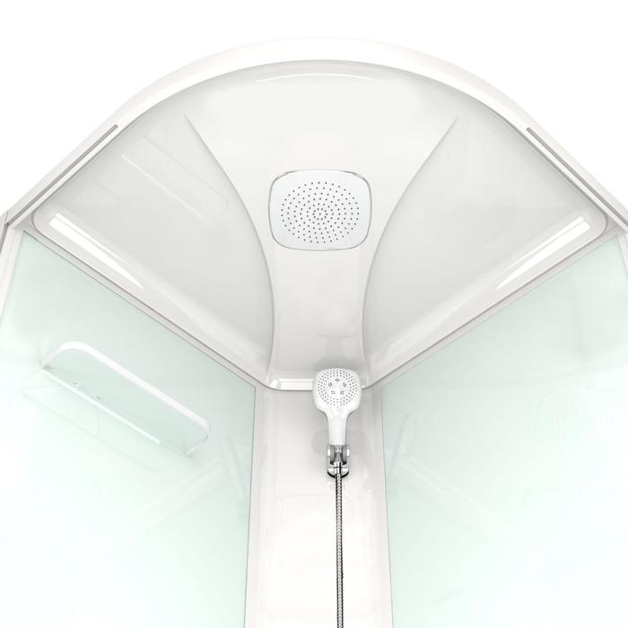 фото Душевая кабина domani-spa delight 99, поддон 45см, черные стенки, тонированное стекло, 90х90