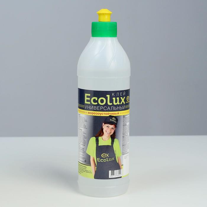 Клей ECOLUX универсальный морозоустойчивый 0,5 л цена и фото