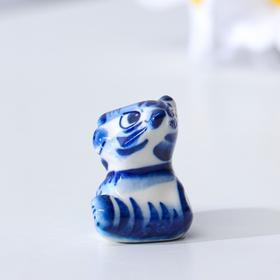 

Сувенир Тигр "Рокки", 4 см, гжель