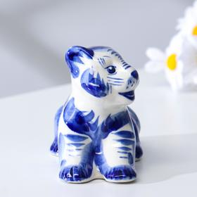 

Сувенир Тигр "Раджа", 13,5 см, гжель