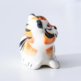 

Сувенир Тигр "Чак", 5 см, гжель, цвет