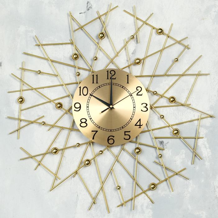 цена Часы настенные, серия: Ажур, Тези, d-60 см, циферблат 22 см