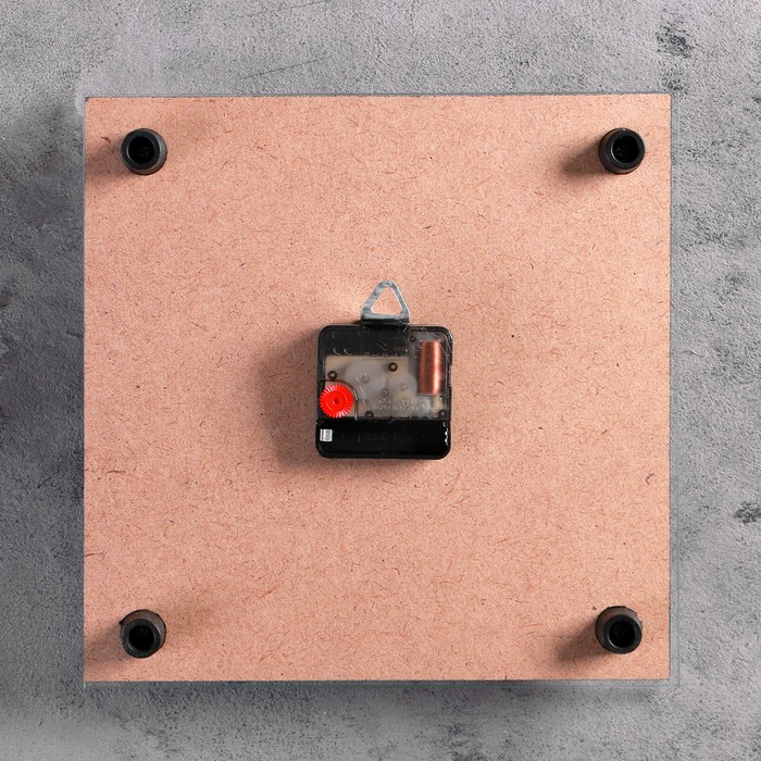 Часы настенные квадратные "Малина" микс 25х25 см