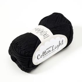 

Пряжа "Cotton light" 50% хлопок, 50% полиэстер 105м/50гр (20 чёрный)