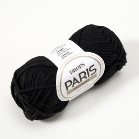 

Пряжа "Paris" 100% хлопок 75м/50гр (15 чёрный)