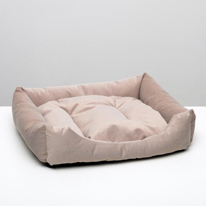 Лежанка-диван с двусторонней подушкой, 65 х 56 х 14 см, микс цветов лежанка диван с двусторонней подушкой 65 х 56 х 14 см микс цветов