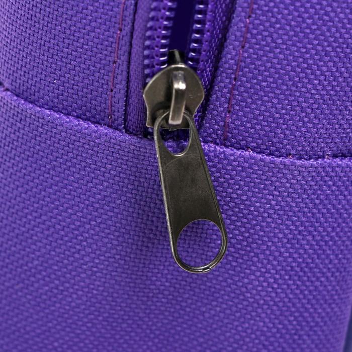 Папка с ручками текстиль А4, 340 х 260 х 80 мм, "Офис", с внутренним карманом, фиолетовая