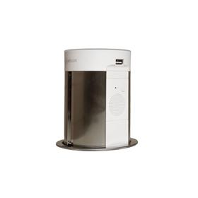

Блок розеток mebax 17J, 2 секции, 2 USB+BT, автоматический, d=100 мм, цвет серебро/белый