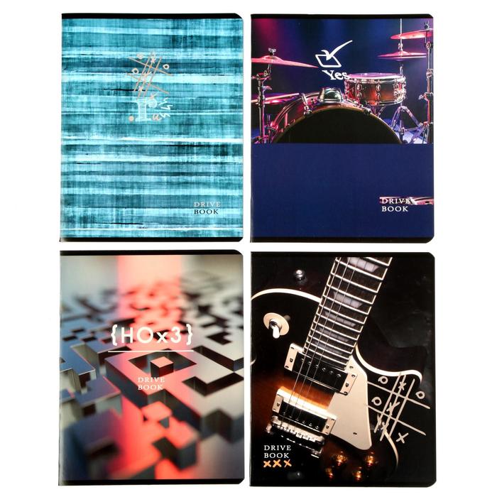 

Тетрадь 48 листов в клетку Drive book, обложка мелованный картон, блок офсет, МИКС