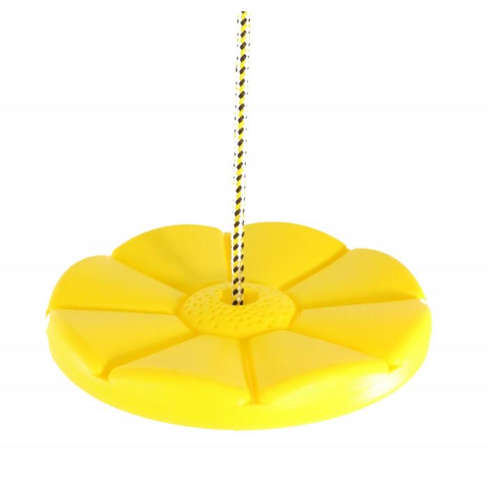 фото Пластиковые качели-диск лиана kampfer s04-112, цвет жёлтый