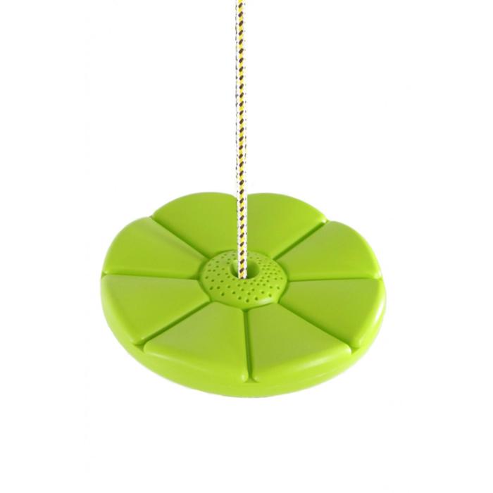фото Пластиковые качели-диск лиана kampfer s04-112, цвет зелёный