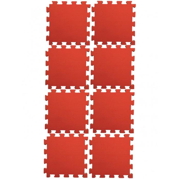 Будо-мат Midzumi №8, 8 сегментов по 50 х 50 х 2 см, цвет красный