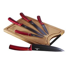 

Набор ножей Burgundy Metallic Line, 6 предметов
