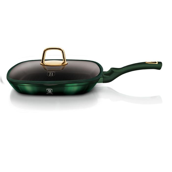 Сковорода-гриль с крышкой Emerald Metallic Line, 28 см