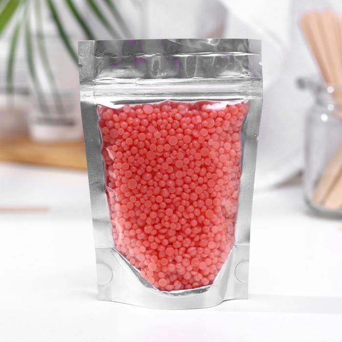 Воск высокоэластичный полимерный в гранулах Starpil, коралл, 100 г