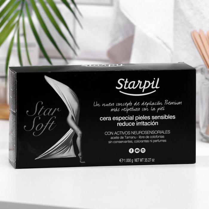 Воск полимерный Starpil Star Soft при беременности, низкотемпературный, белый, 1000 г