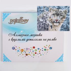 

Алмазная мозаика с подрамником, полное заполнение «Барс» 40×50 см