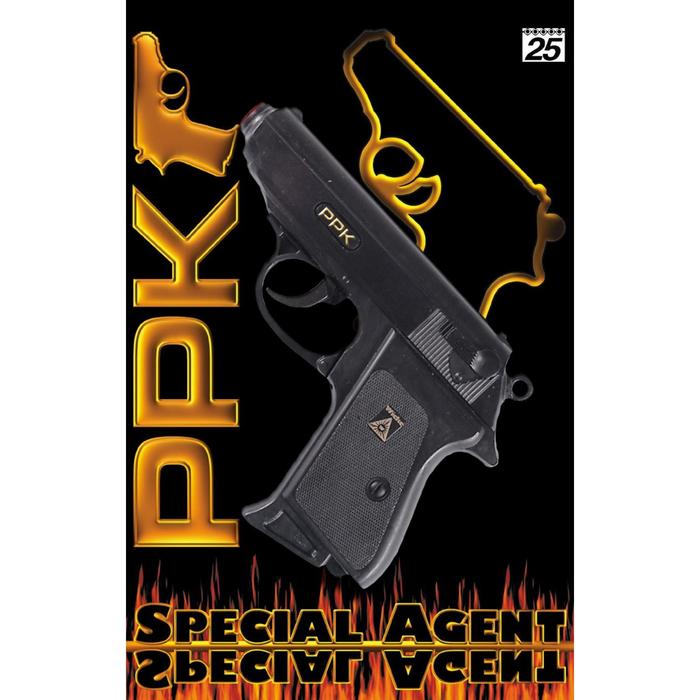 Пистолет Special Agent PPK 25-зарядные Gun, 158 мм