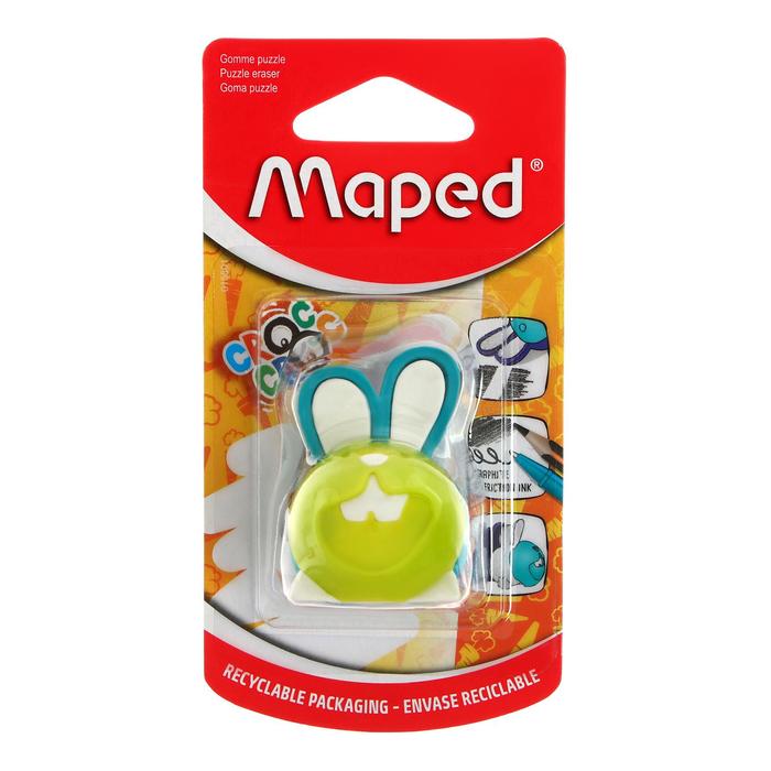 Ластик-пазл Maped CROC CROC PUZZLE BUNNY для точного стирания, микс, в блистере