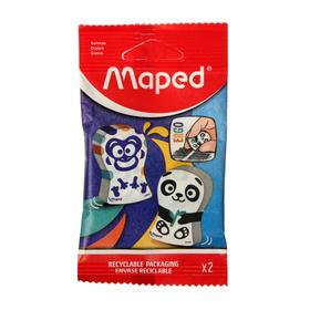 

Ластик Maped ERGO FUN MULTI COLOR фигурный, эргономичный, микс, 2шт в пакете с подвесом