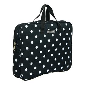 

Папка с ручками текстиль А4 70мм 360*270 Erich Krause дев Dots in Black 52663