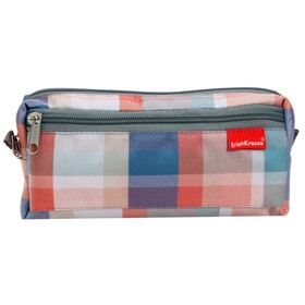 

Пенал мягкий Erich Krause, 2 отделения, объем 100 х 210 х 50 мм, Sunrise Tartan