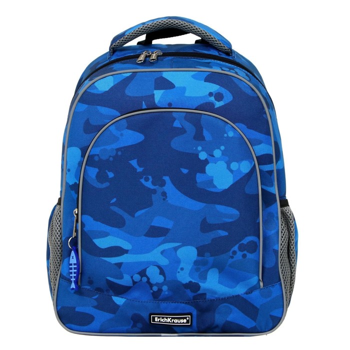 

Рюкзак школьный Erich Krause ErgoLine 15L, 39 х 28 х 14 см, эргономичная спинка, Sea Camo 51604